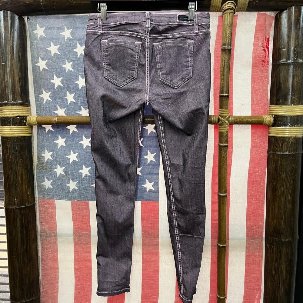 Women’s Slim Fit Black-Grey Jeans - Picture 2 of 4